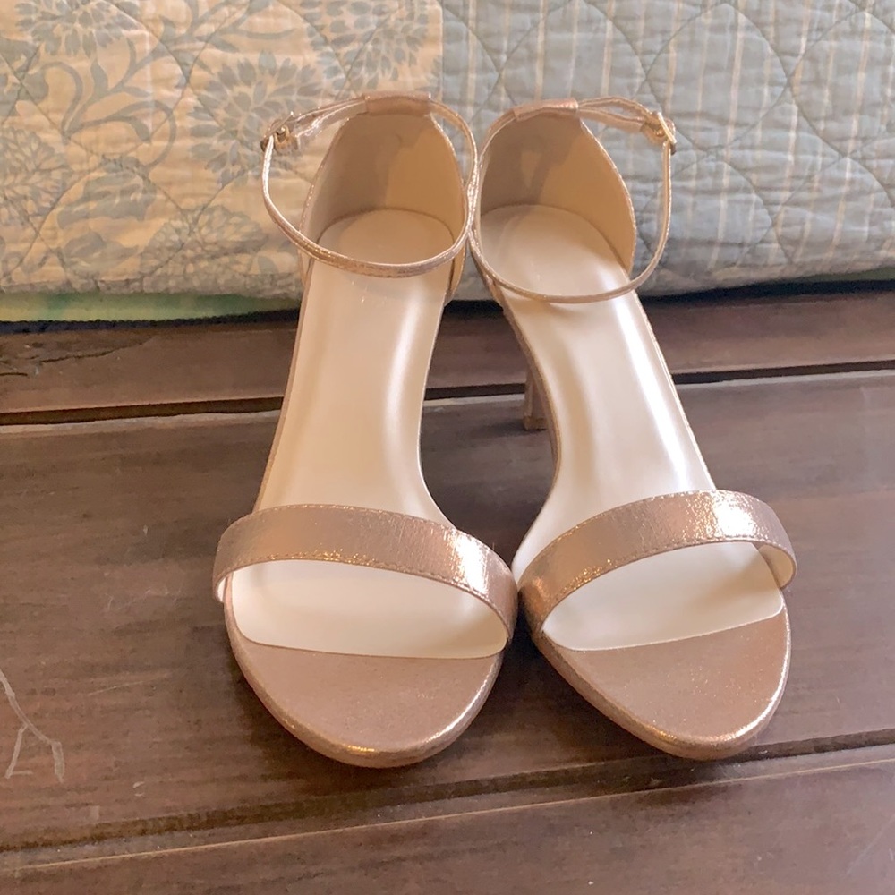 Rose Gold David’s Bridal Heels
